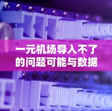 一元机场导入不了的问题可能与数据格式或配置有关。以下是一些可能的原因和解决方法