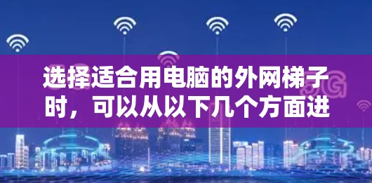 选择适合用电脑的外网梯子时，可以从以下几个方面进行综合考虑