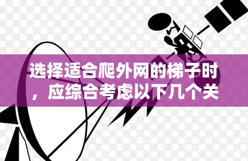 选择适合爬外网的梯子时，应综合考虑以下几个关键因素