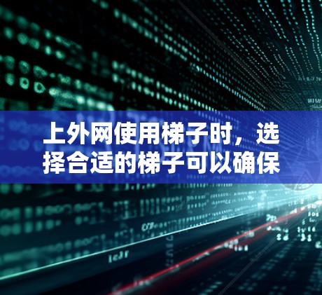 上外网使用梯子时,选择合适的梯子可以确保安全性和稳定性。以下是一些考虑因素和推荐建议 上外网使用梯子时,选择合适的梯子可以确保安全性和稳定性。以下是一些考虑因素和推荐建议