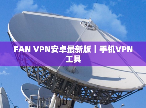 FAN VPN安卓最新版｜手机VPN工具