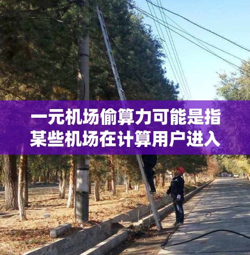 一元机场偷算力可能是指某些机场在计算用户进入机场时的统计数据时，出现了不准确或隐藏的数据。这种情况通常发生在机场系统中，数据计算时存在错误或异常。以下是可能的原因和解决方法